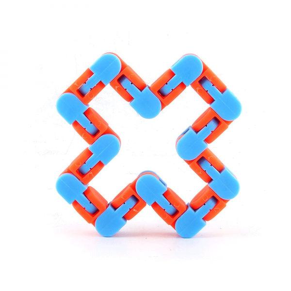24-Knots-Blue-Orange-Wacky-Tracks-Fidget-Toys-Anti-Stress