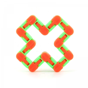 24-Knots-Green-Orange-Wacky-Tracks-Fidget-Toys-Anti-Stress