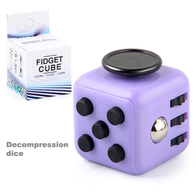 colourful cube fidget cube toy 3406 - Wacky Track