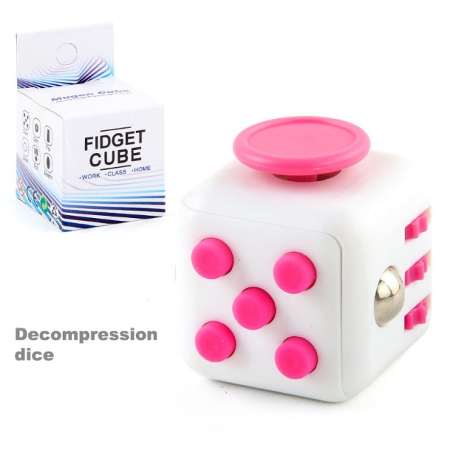 colourful cube fidget cube toy 7674 - Wacky Track