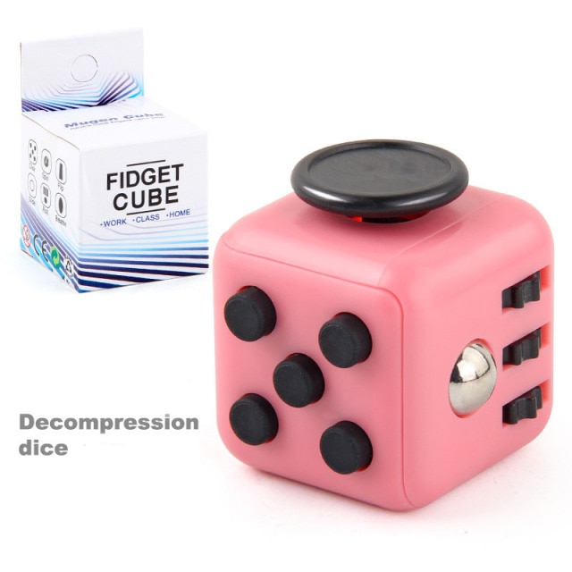 colourful cube fidget cube toy 8613 - Wacky Track