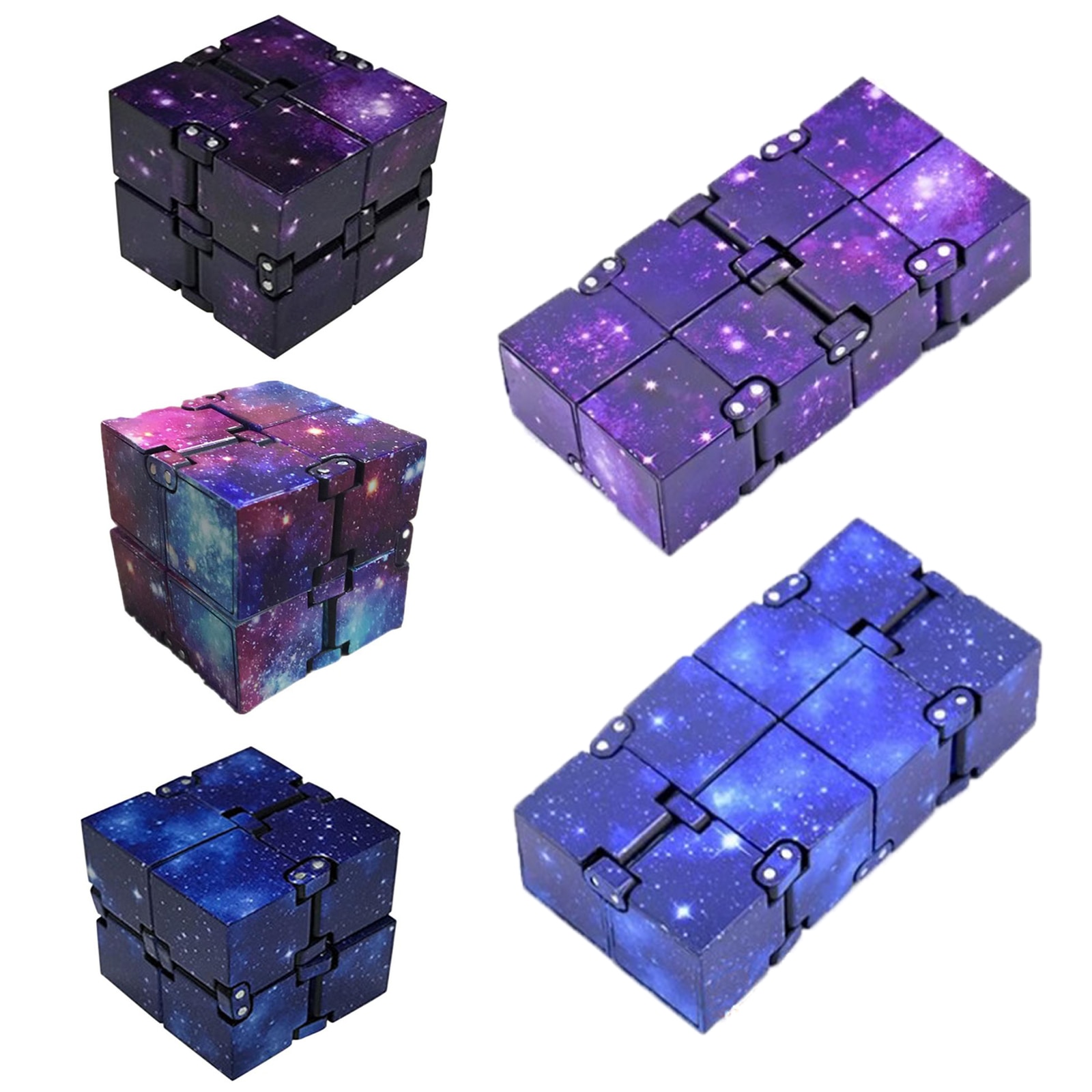 Magic Infinity Cube Stress Fidget Sensory Toys Autism Anxiety Relief Kids Gift A 