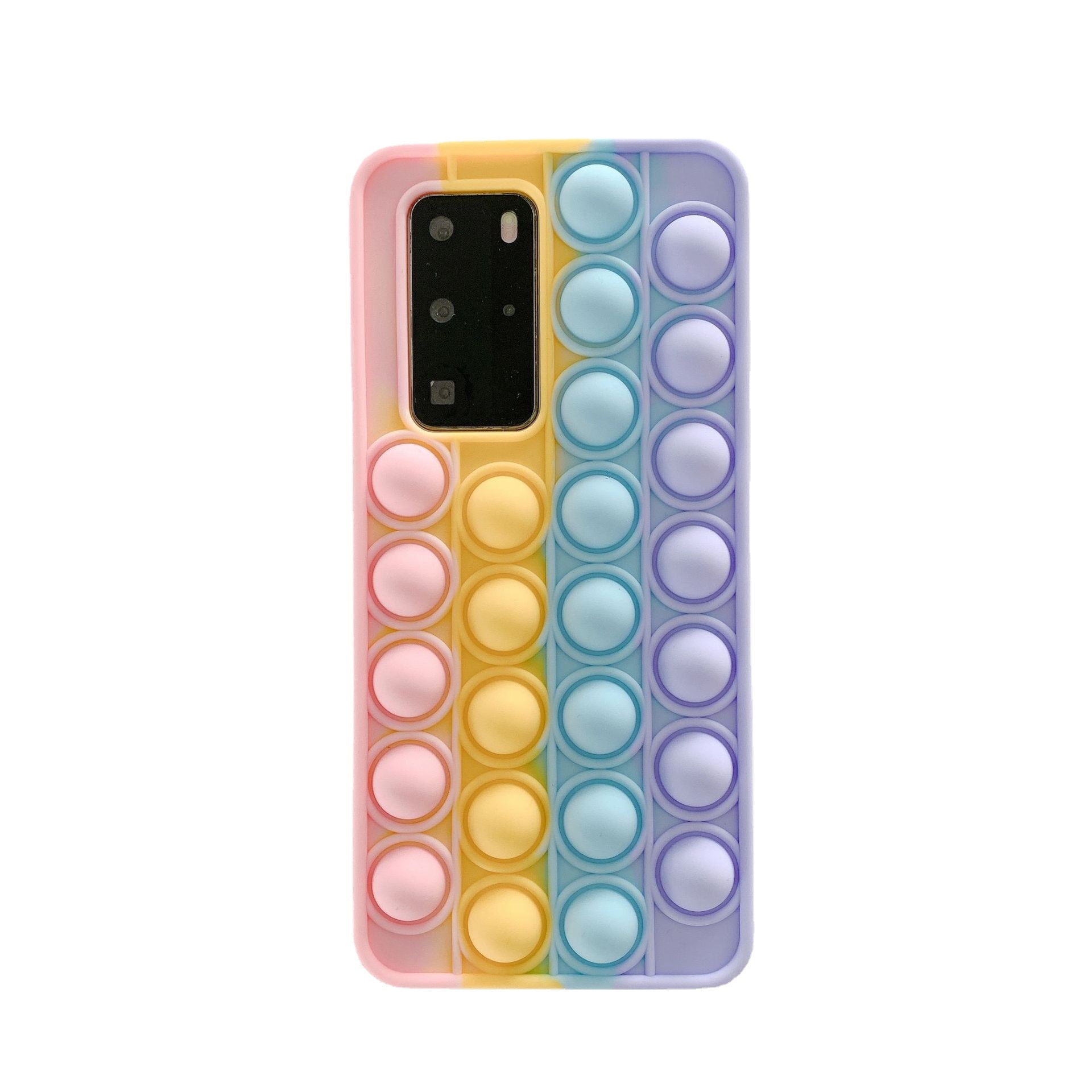 pop it anti stress multi color silicone phone case for huawei fidget toys 8064 - Wacky Track