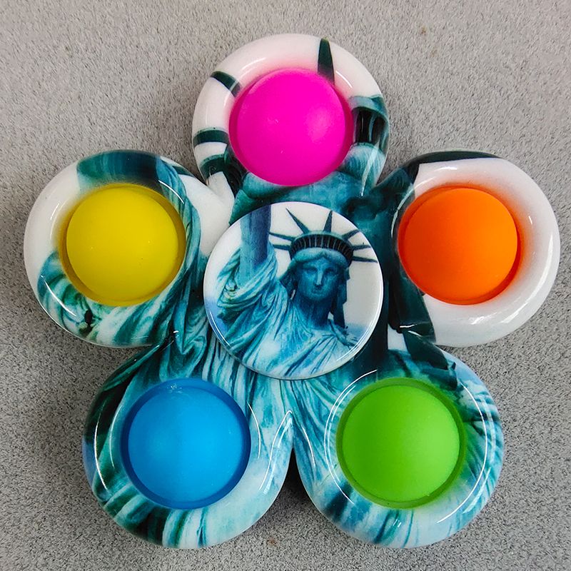 pop it colorful spinner 5 sides anti stress fidgets toys 4297 - Wacky Track