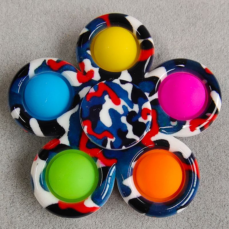 pop it colorful spinner 5 sides anti stress fidgets toys 4677 - Wacky Track