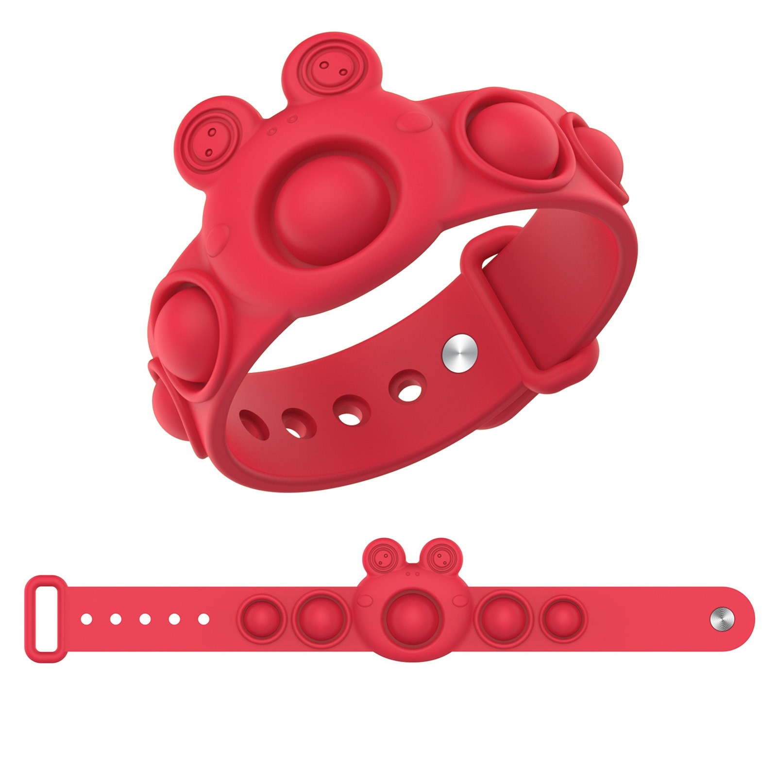 pop it frog bracelet fidget toy 3918 - Wacky Track