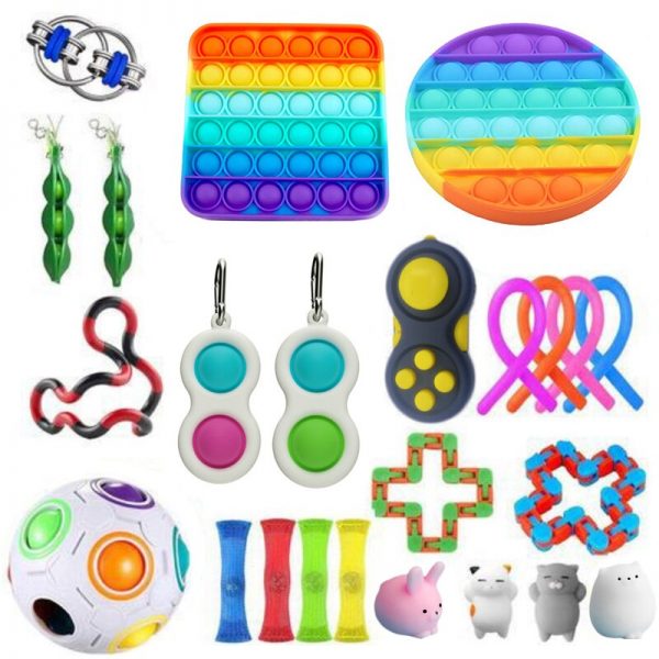 Fidget Toys Anti Stress Set Strings Relief Pack Gift for Adults Children Figet Sensory Squishy Relief 2 - Wacky Track